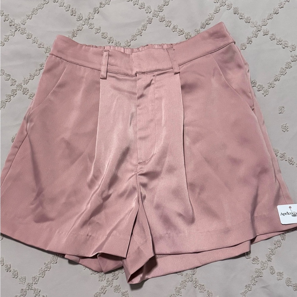 Glam Women's High Waist Pink Shorts